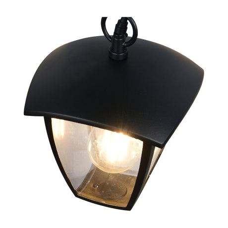 Venta Glass Pendant – Matt Black