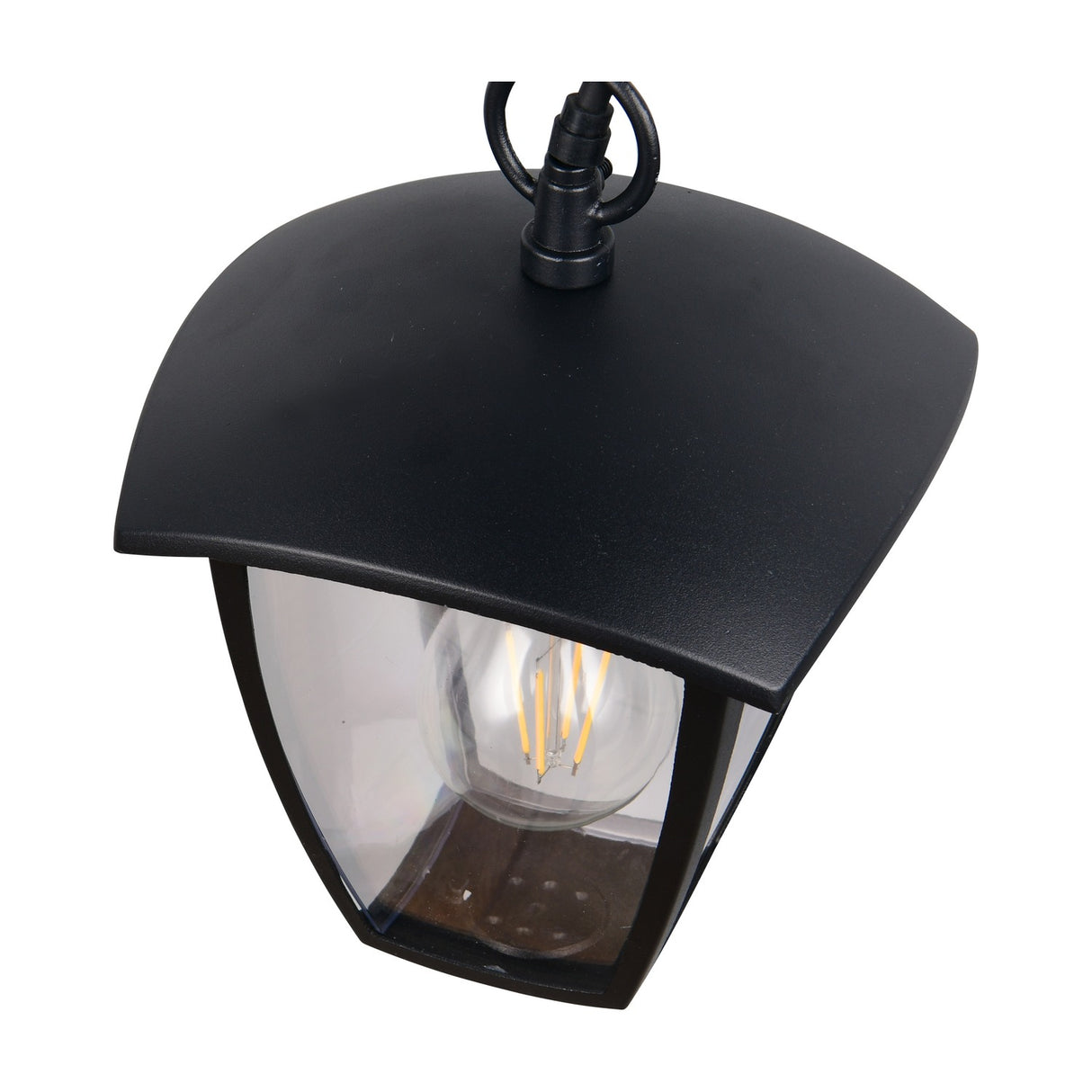 Venta Glass Pendant – Matt Black