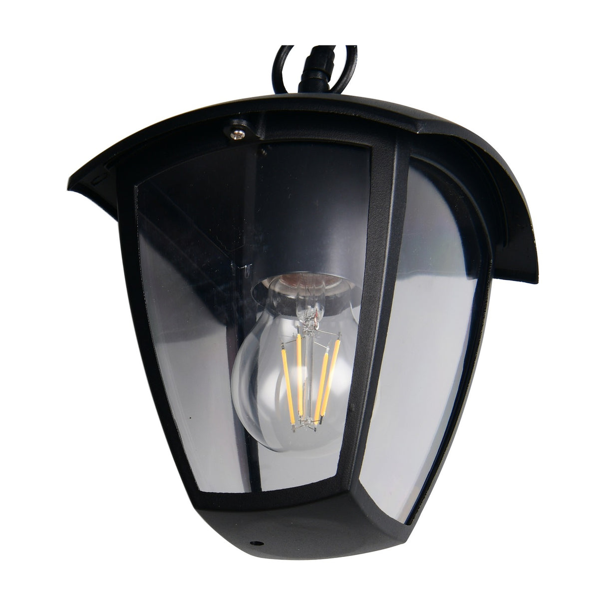 Venta Glass Pendant – Matt Black
