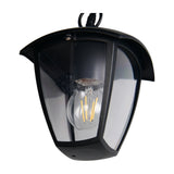 Venta Glass Pendant – Matt Black