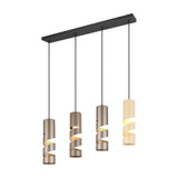 Stream 4 Light Linear Chandelier – Multicoloured
