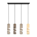 Stream 4 Light Linear Chandelier – Multicoloured