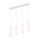 Stream 4 Light Tube Chandelier – Matt White
