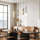Stream 6 Light Chandelier – Multicoloured