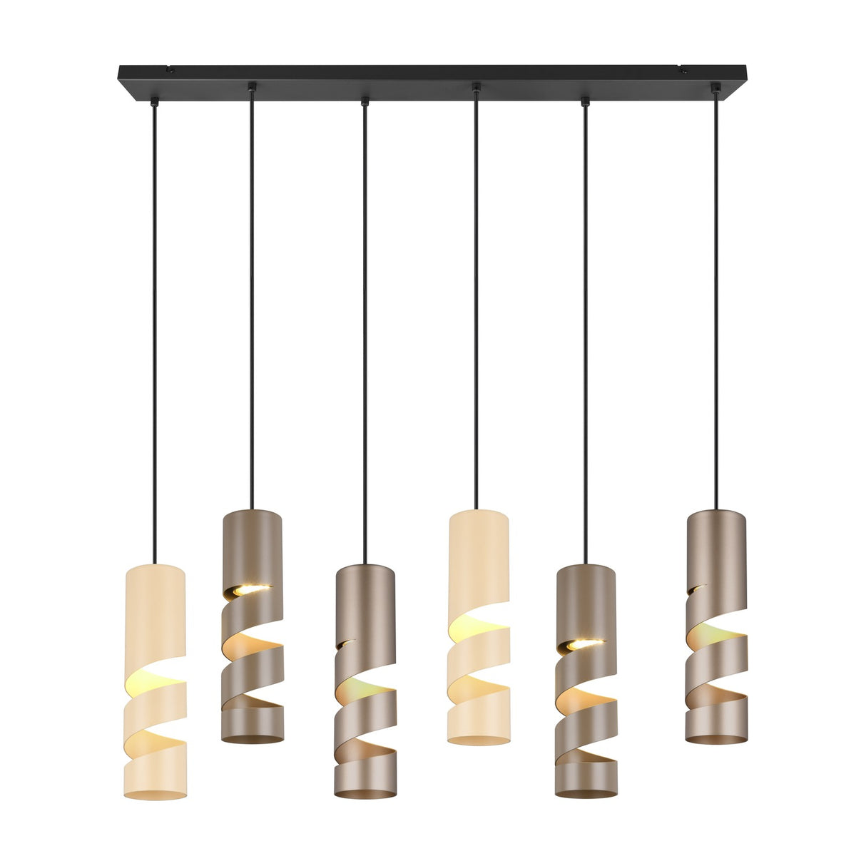 Stream 6 Light Chandelier – Multicoloured