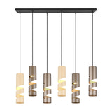 Stream 6 Light Chandelier – Multicoloured