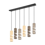 Stream 6 Light Chandelier – Multicoloured