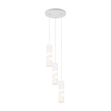Stream 3 Light Spiral Chandelier – Matt White