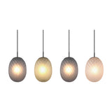 Facette 4 Light Glass Chandelier – Matt Black