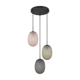 Facette 3 Light Globe Chandelier – Matt Black