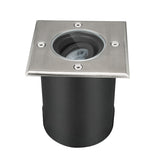Berg 7W Wide GU10 In-Ground Uplight IP67 IK10 130x130 - Steel