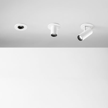Nova Adjustable Recessed Downlight 6W 3000K - White in situ