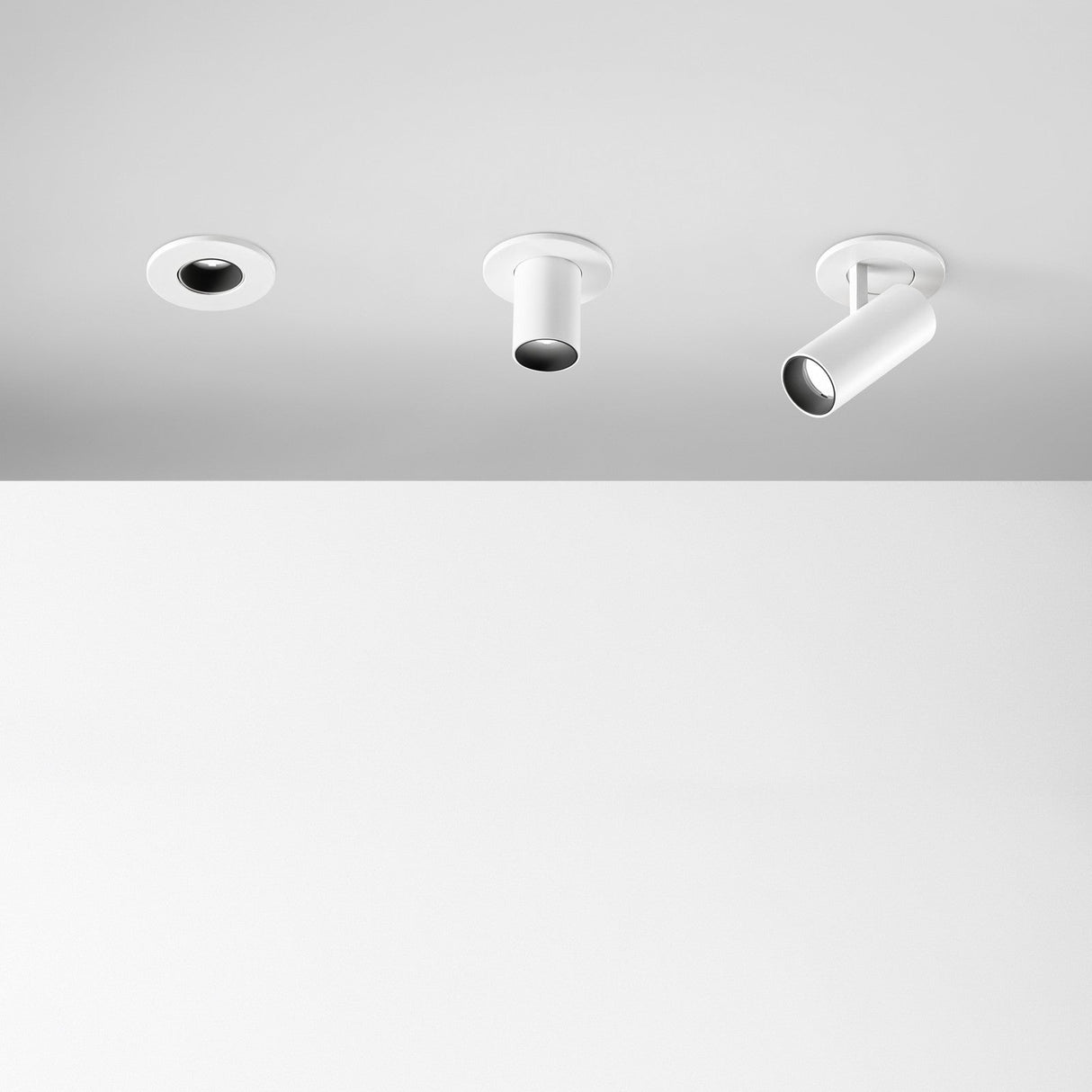 Nova Adjustable Recessed Downlight 6W 3000K - Black in situ