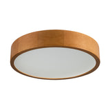 Jasmin Ø380 2x E27 Round Wood Ceiling Light G/O - Golden Oak