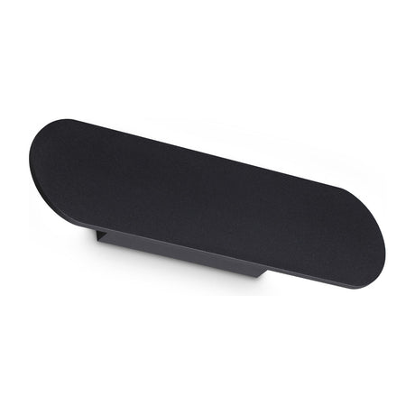Zig Zag Round Wall Light 330mm - Black