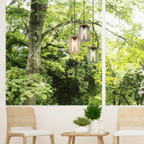 Cork 3 Light Glass Chandelier – Multicoloured