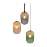 Cork 3 Light Glass Chandelier – Multicoloured