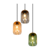 Cork 3 Light Glass Chandelier – Multicoloured