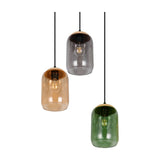 Cork 3 Light Glass Chandelier – Multicoloured