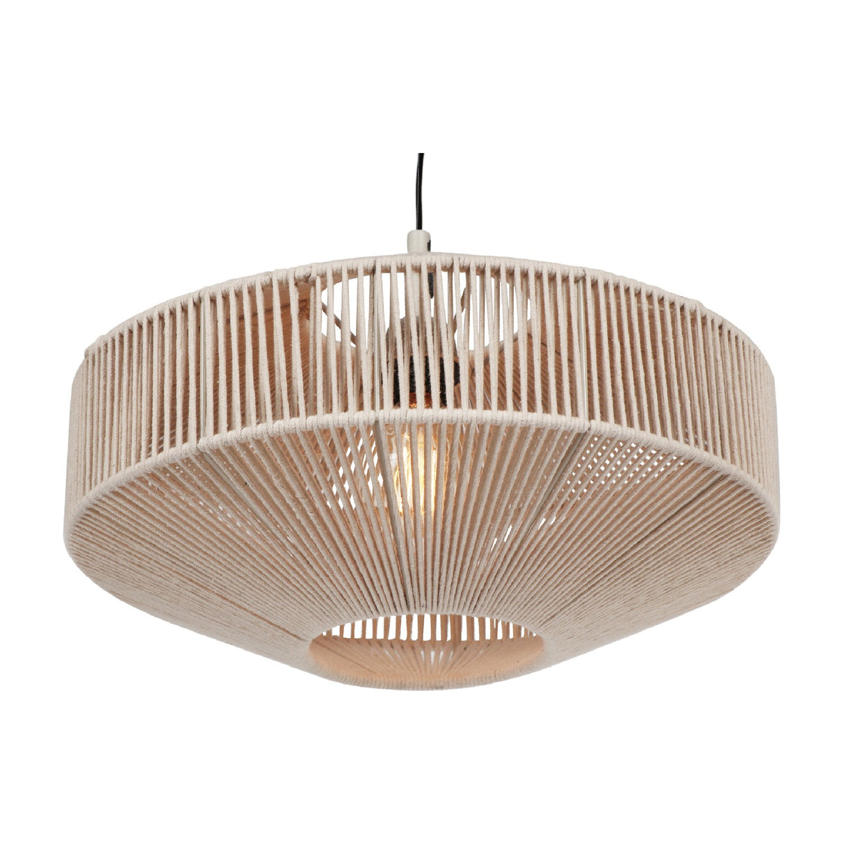 Svea Rattan 46cm Pendant – Cream