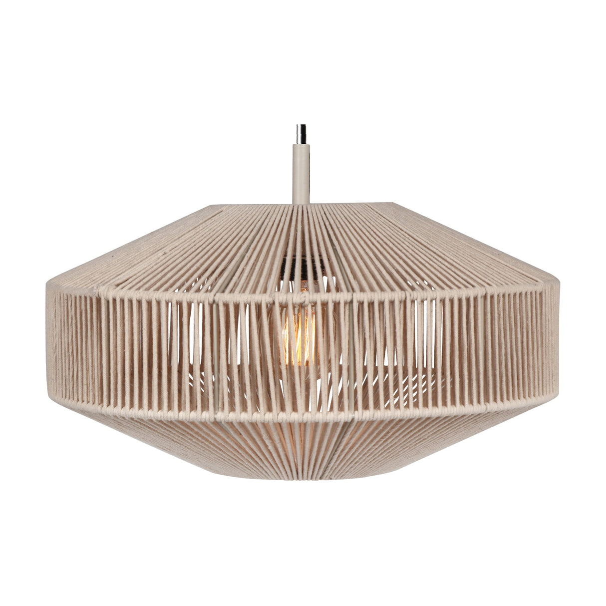 Svea Rattan 46cm Pendant – Cream