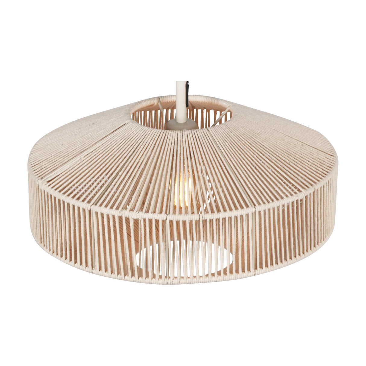 Svea Rattan 46cm Pendant – Cream
