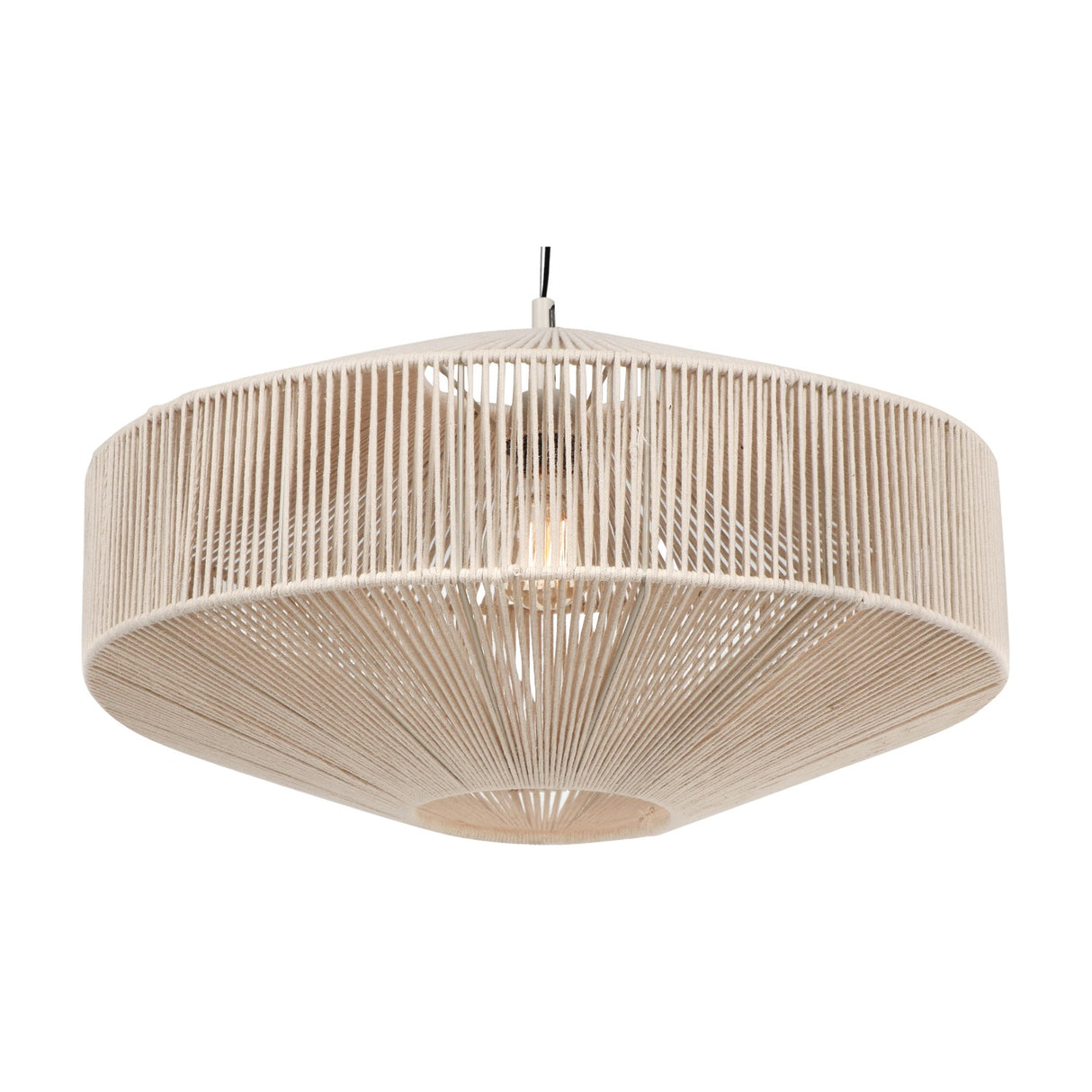 Svea Rattan 61cm Pendant – Cream