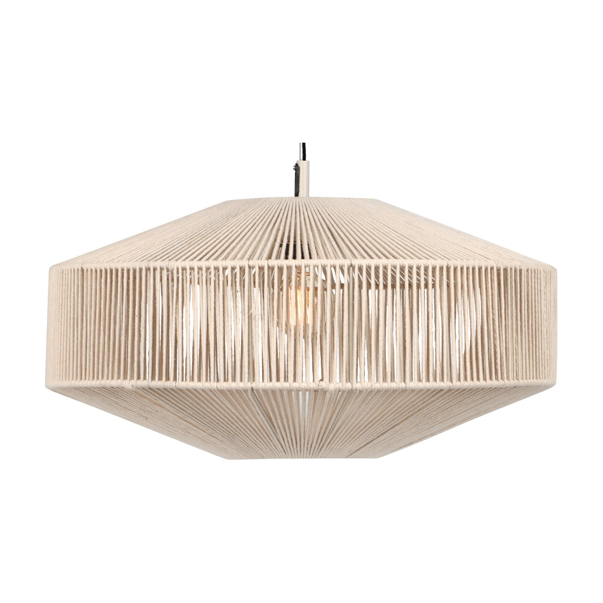 Svea Rattan 61cm Pendant – Cream
