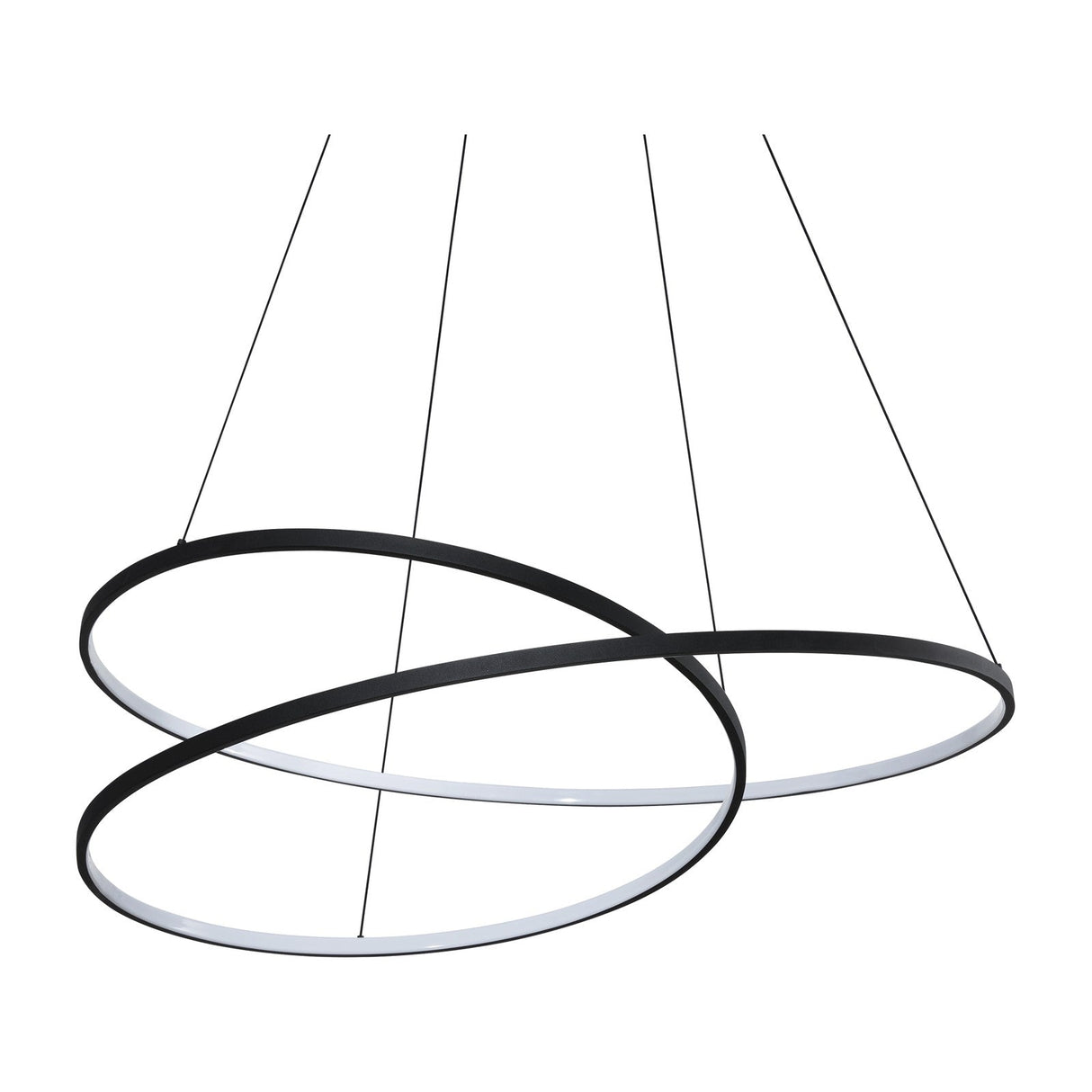 Oz Round Pendant Light 1000mm 3000K - Black