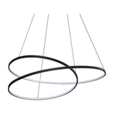 Oz Round Pendant Light 1000mm 3000K - Black