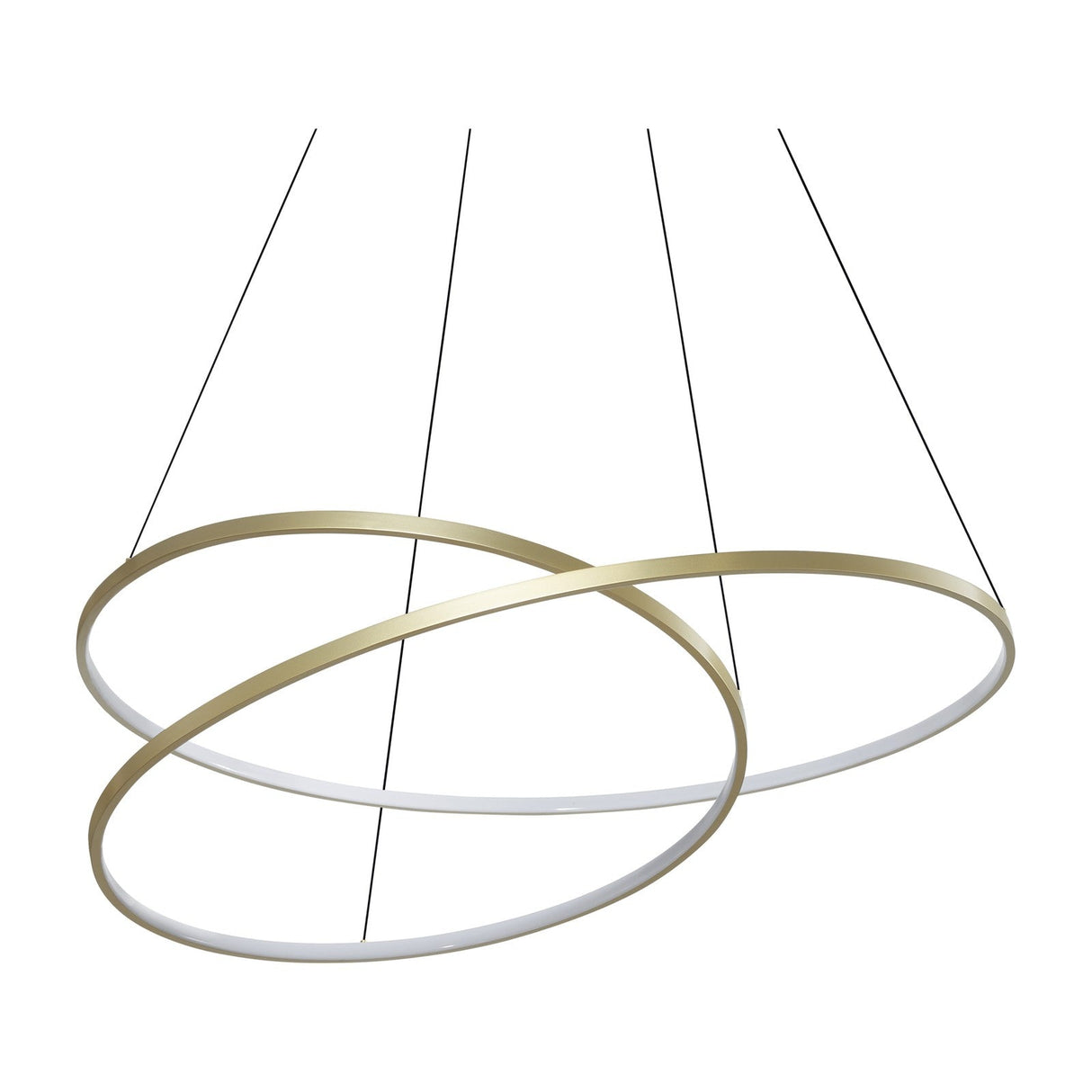 Oz Round Pendant Light 1000mm 3000K - Brass