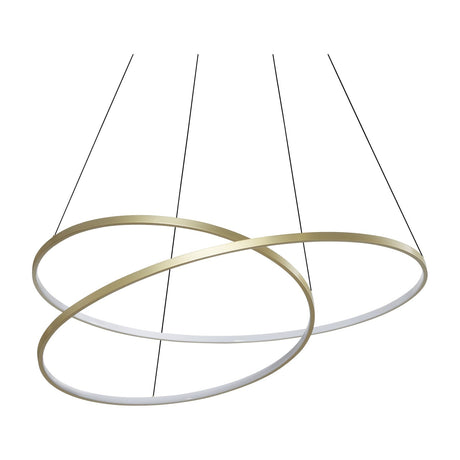 Oz Round Pendant Light 1000mm 3000K - Brass