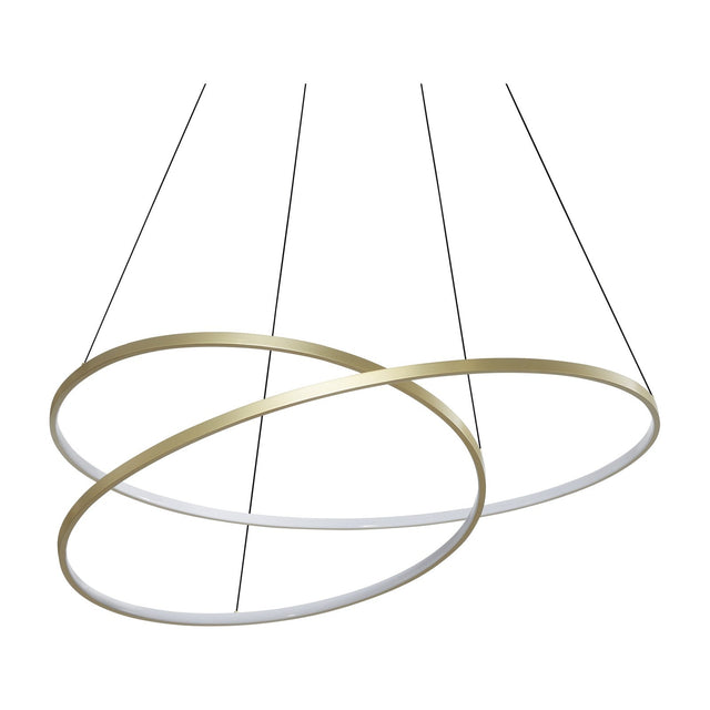 Oz Round Pendant Light 1000mm 3000K - Brass