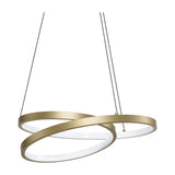 Oz Round Pendant Light 400mm 3000K - Brass