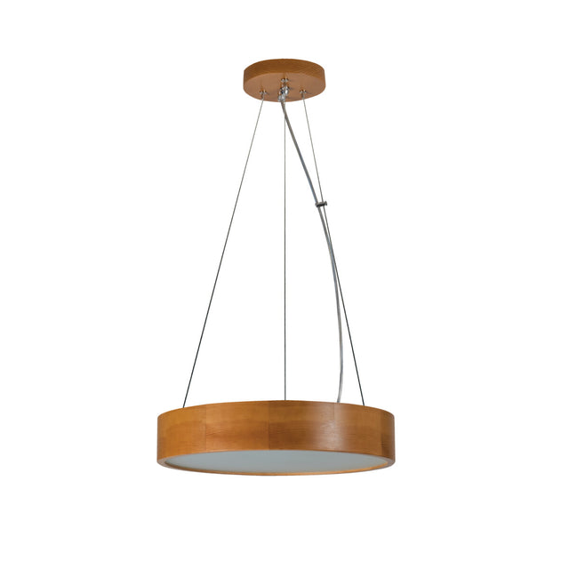 JASMIN G/O 370 2x20W E27 Round Pendant Light - Golden Oak