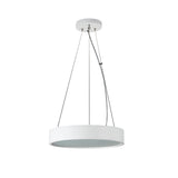Jasmin W/M 370 2x20W E27 Round Wood Pendant - Matte White