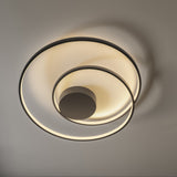 Oz Ceiling Light 800mm 3000K - Black in situ
