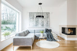 JASMIN Black 370 E27 Pendant Light - Black
