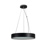 Jasmin Black 470 Round 3 x E27 Wood Pendant Light - Black