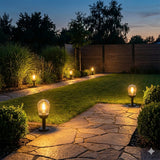 Liego Surface 37 15W E27 Garden Spike Light - Black