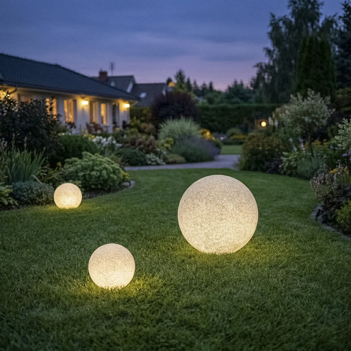 Stono Ø390 20W Garden Spike Light GU10 IP65 - Granite
