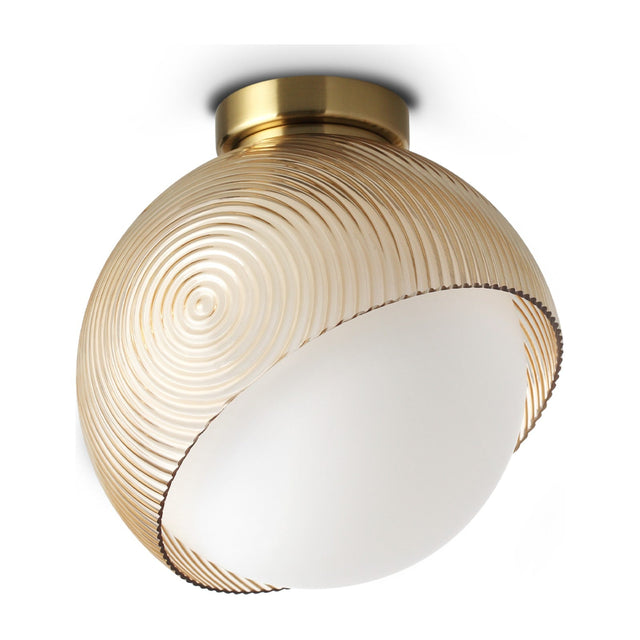 Bloom Semi Flush Ceiling Light 220mm - Brass