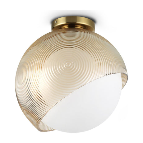Bloom Semi Flush Ceiling Light 300mm - Brass