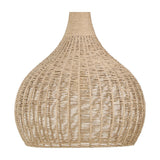 Janne Rattan Dome Pendant – Matt Black