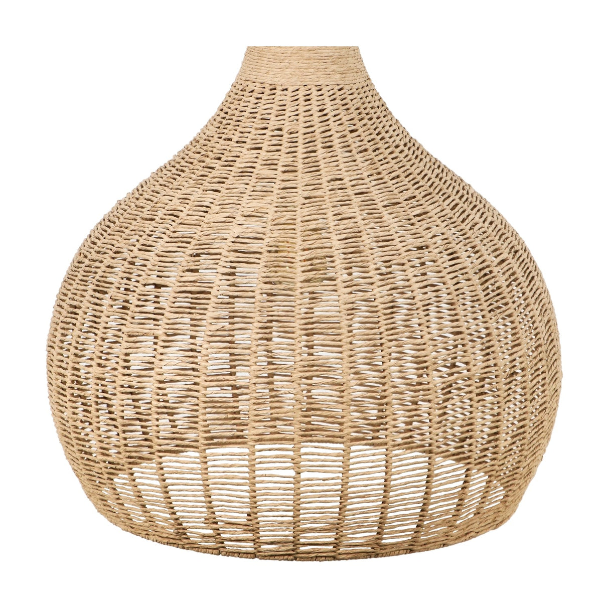 Janne Rattan Dome Pendant – Matt Black