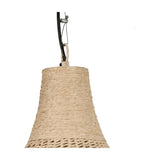 Janne Rattan Dome Pendant – Matt Black