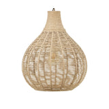 Janne Rattan Lantern Pendant – Matt Black