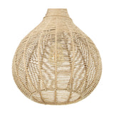 Janne Rattan Lantern Pendant – Matt Black