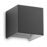 Atom Outdoor Wall Light 100mm - Anthracite