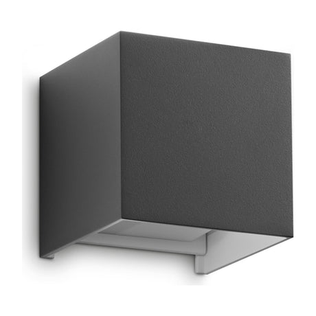 Atom Outdoor Wall Light 100mm - Anthracite